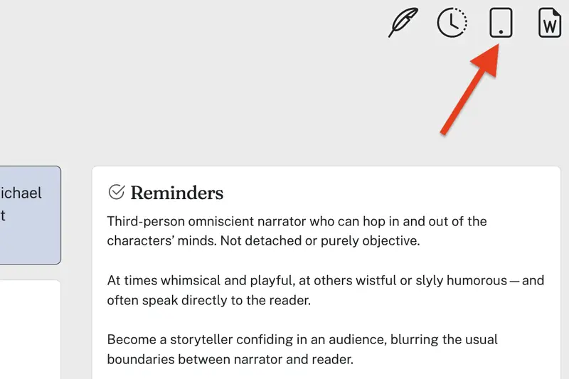 Reader and export options