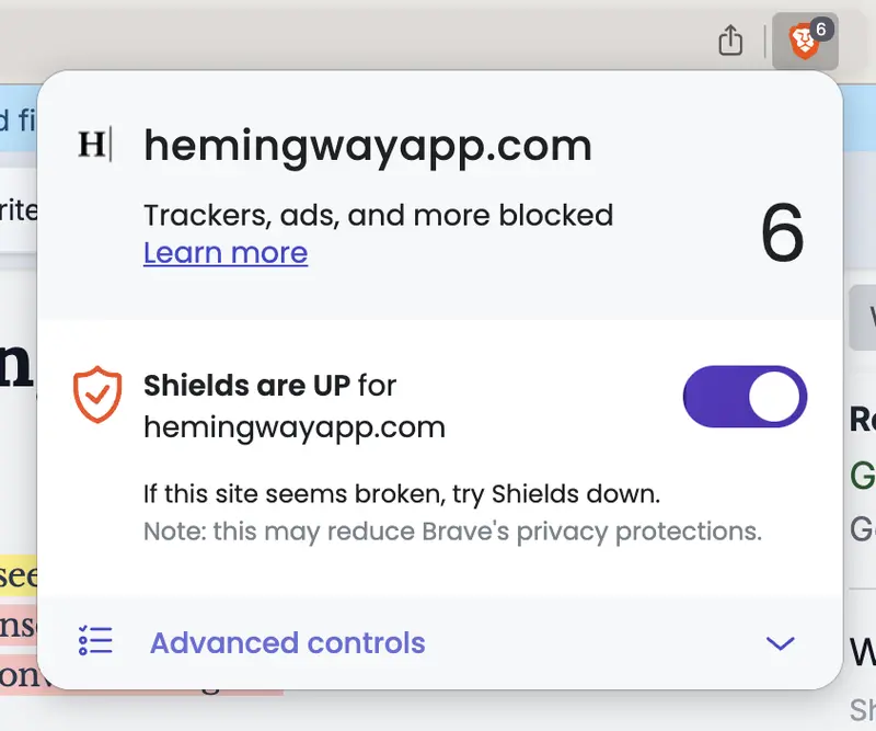 Hemingway privacy report