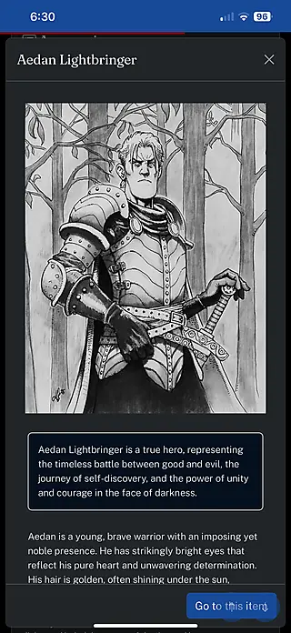 Character overlay