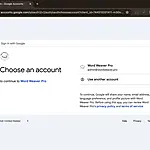 Picking your Google account