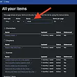 All items search