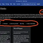 Helpful links filters and sharing links