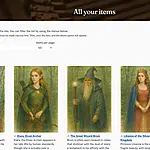 All items and Item grid filters