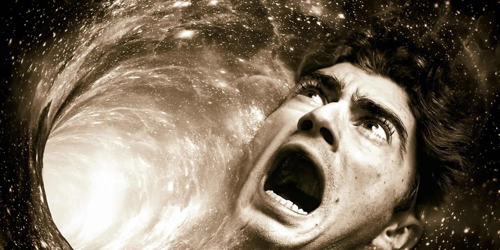 Man in vortex