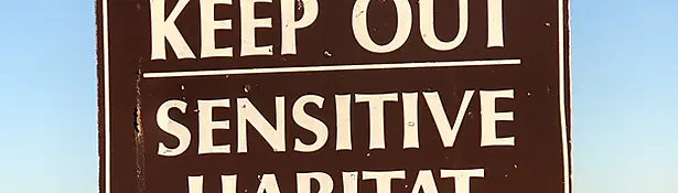 Keep out sign